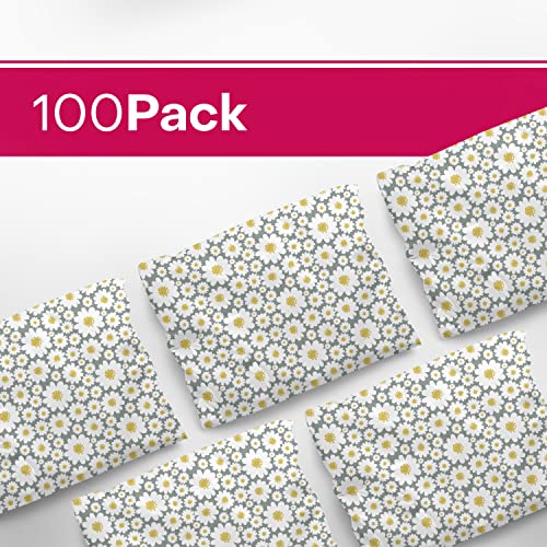 Package Mint 10x13 Poly Mailers – Daisy Floral – Waterproof, Tear-Resistant Shipping Bags with Adhesive Seal – 100 Pack – Package Mint - Image 3
