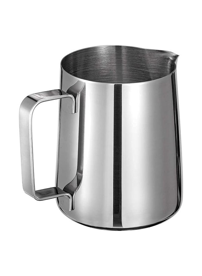 Home Stainless Steel 350ml Milk Frothing Pitcher Measurements on Both Sides Inside Perfect for Espresso Machines Milk Frothers Latte Art, Silver  - Image 2