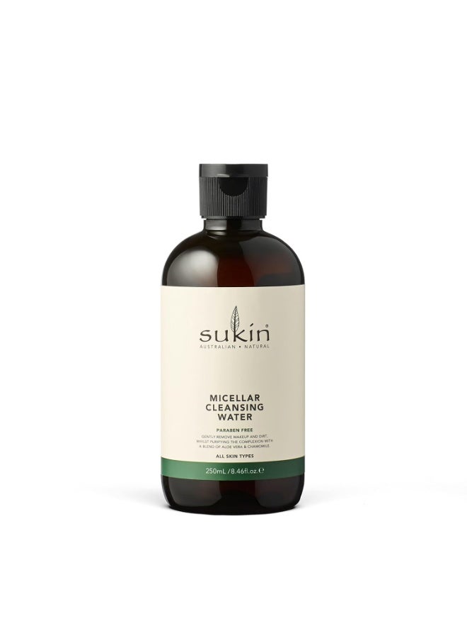 Sukin Micellar Cleansing Water | Natural Cleanser | Gentle Makeup Remover | Sukin Skincare | Cruelty-Free | Vegan | Soothing & Refreshing | Australian Skincare | 250ml - Image 1