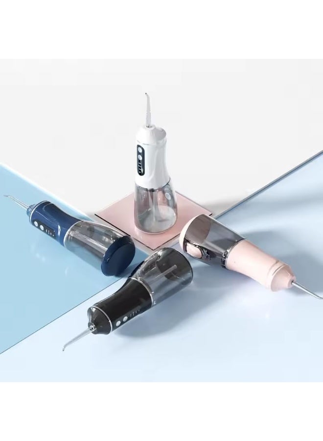 380ml Cordless Portable Oral Irrigator IPX7 Waterproof 4 Jet Tips,Black color - Image 5