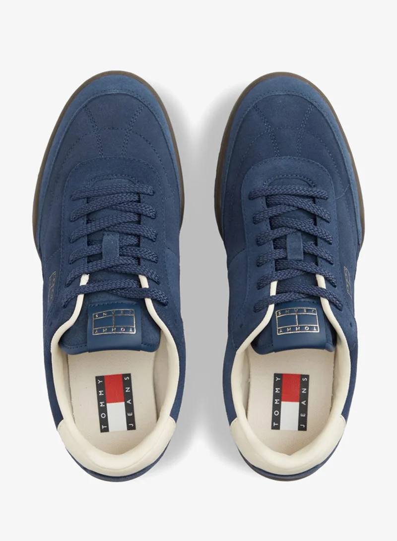 Tommy Jeans  Suede Metallic Logo Low Profile Trainers for Men | Best Price UAE