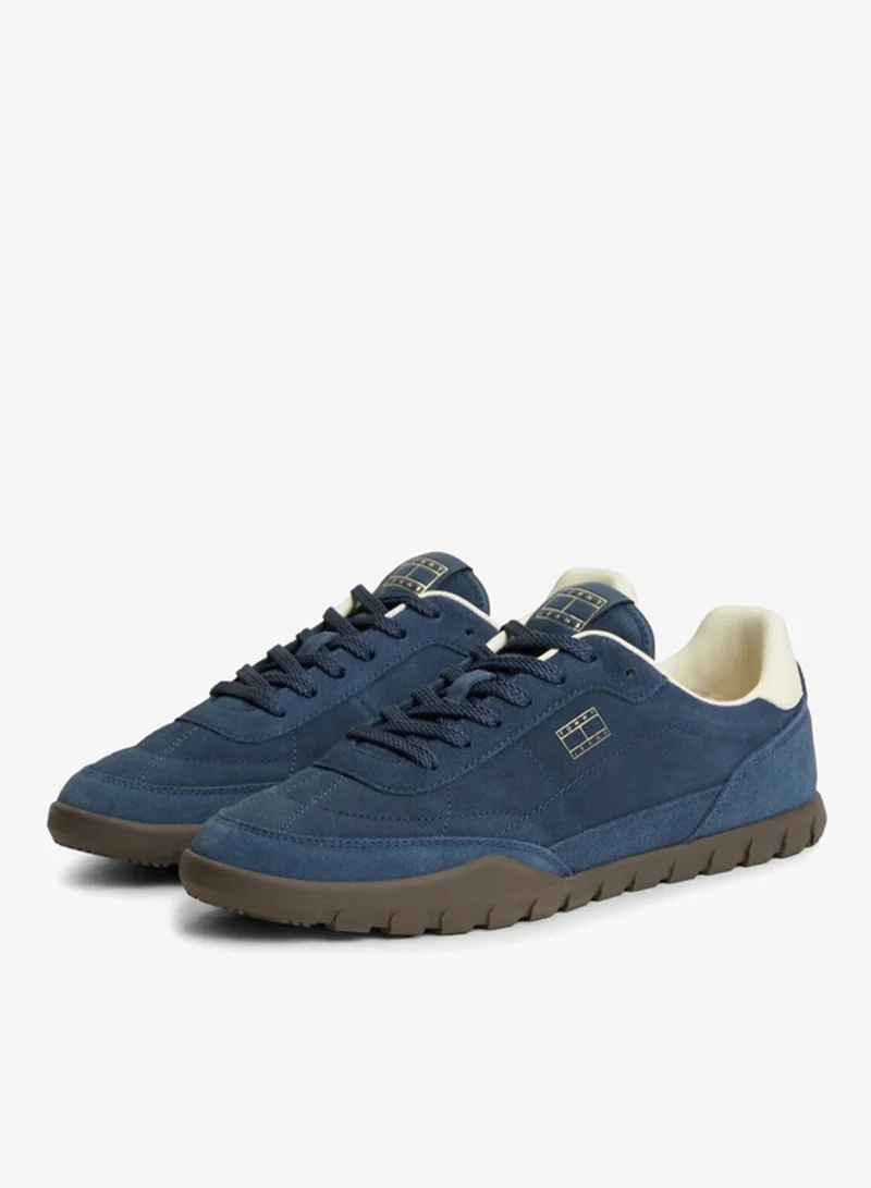Tommy Jeans  Suede Metallic Logo Low Profile Trainers for Men | Best Price UAE