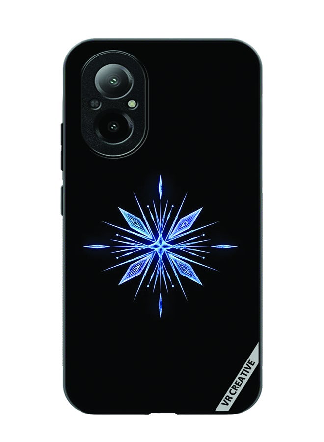 VR CREATIVE غطاء حماية لهاتف ريلمي C67 4G بتصميم نجوم زرقاء متعددة الألوان - Image 1