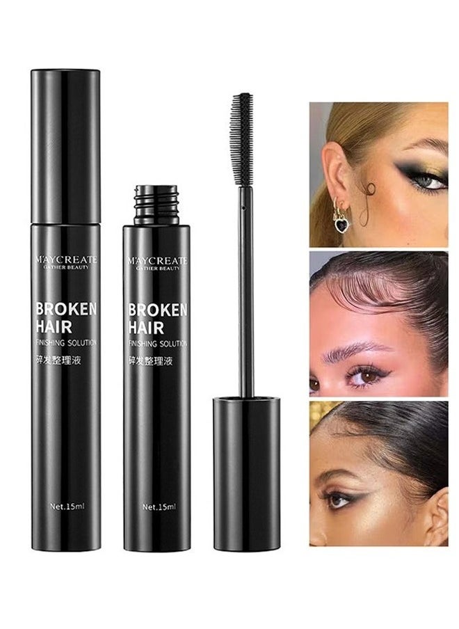 maycreate - Broken Hair Finishing Solution—Hair Finishing Stick, Hair Mascara For Flyaway Tamer, Fly Away Hair Tamer Stick For Enhance Gloss Of Hair, Anti Frizz Broken Hair Baby Hair Flash Moment Flyaway Stick, Non-Greasy - Image 1