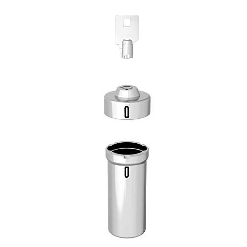 Ezy Dose Pill Box and Medicine, Vitamin Container, Safe for Money & Travel Items, Stainless Steel, 2 Keys with Lock - Image 4