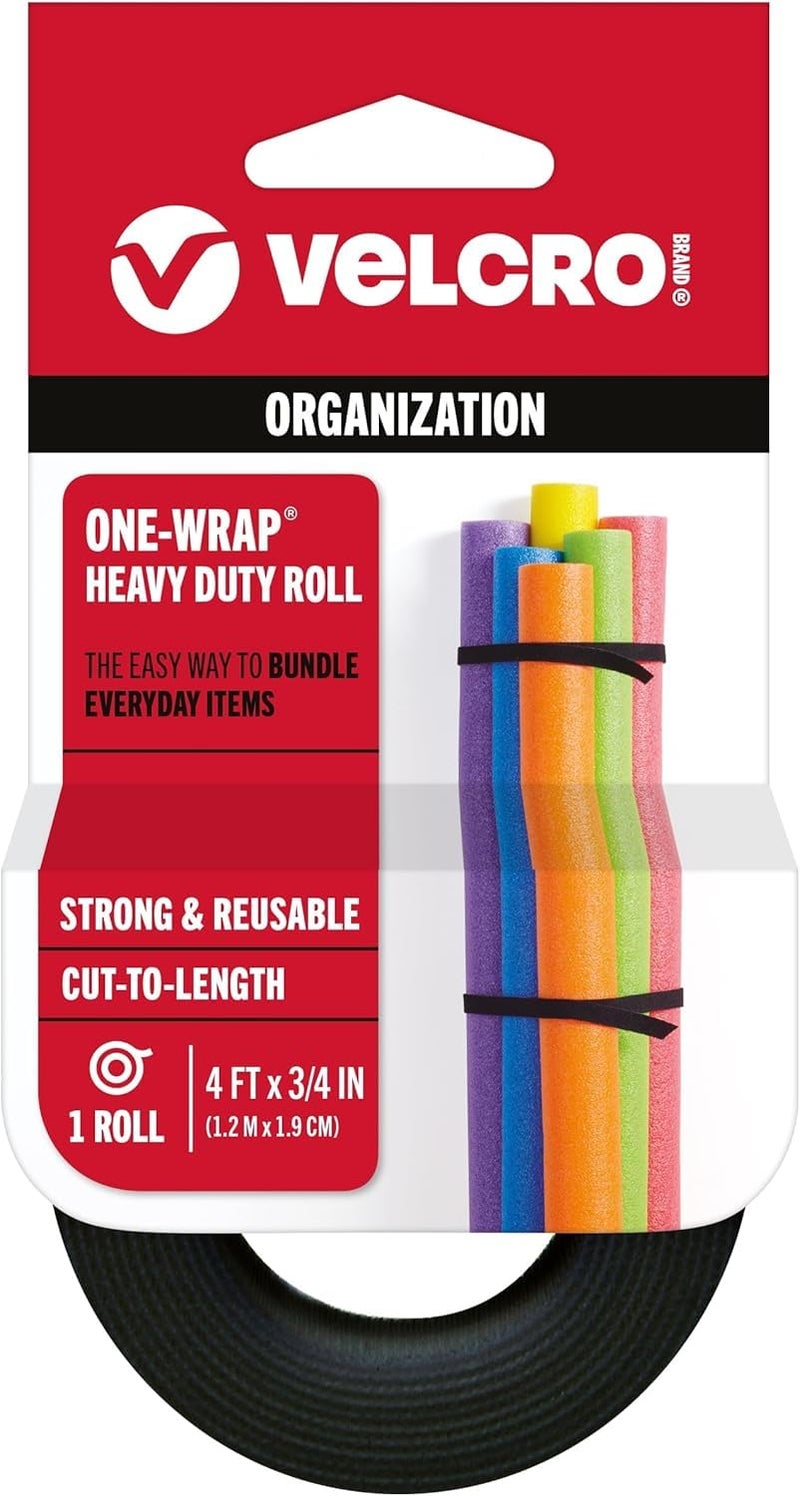 VELCRO Brand 90302 OneWrap Straps4Feet by 34Inch Black