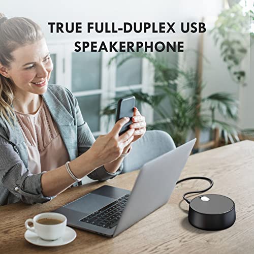 ROFALL USB Computer Speakers, PC Speaker with Microphone, 2 Sound Modes, Laptop Speaker with Mic, Hand Free Enhanced Voice Pick up, Compatible with Zoom for Video Meeting, Skype, Gaming, Zoom, Plug & Play - Image 5