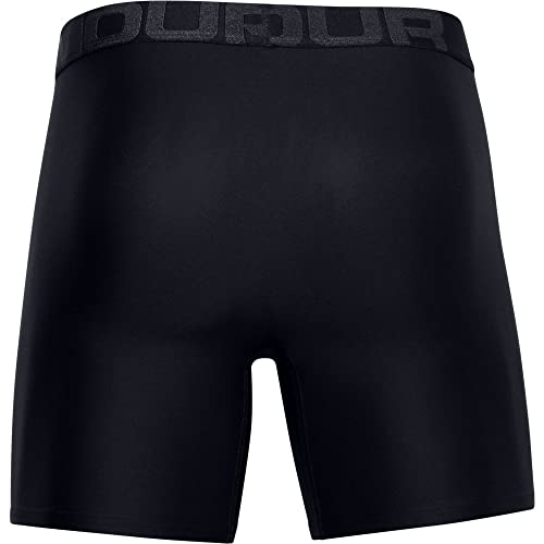Under Armour mens Tech 6-inch Boxerjock 2-Pack, Black (001)/Black, 5X-Large - Image 4