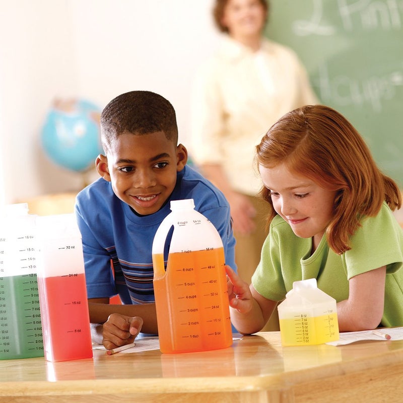 Learning Resources Gallon Measurement Set, Kids Measurement Set, 5 Piece Set, Ages 6+ - Image 4