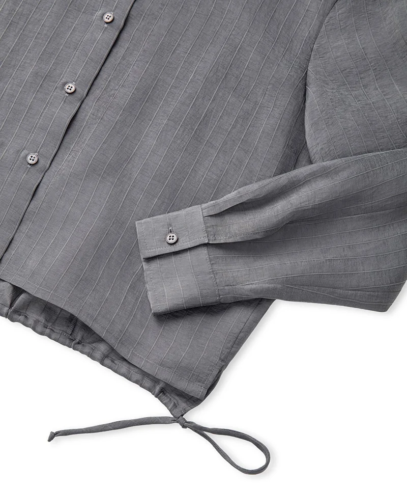 ابيكول Adjustable Back Hem Shirt