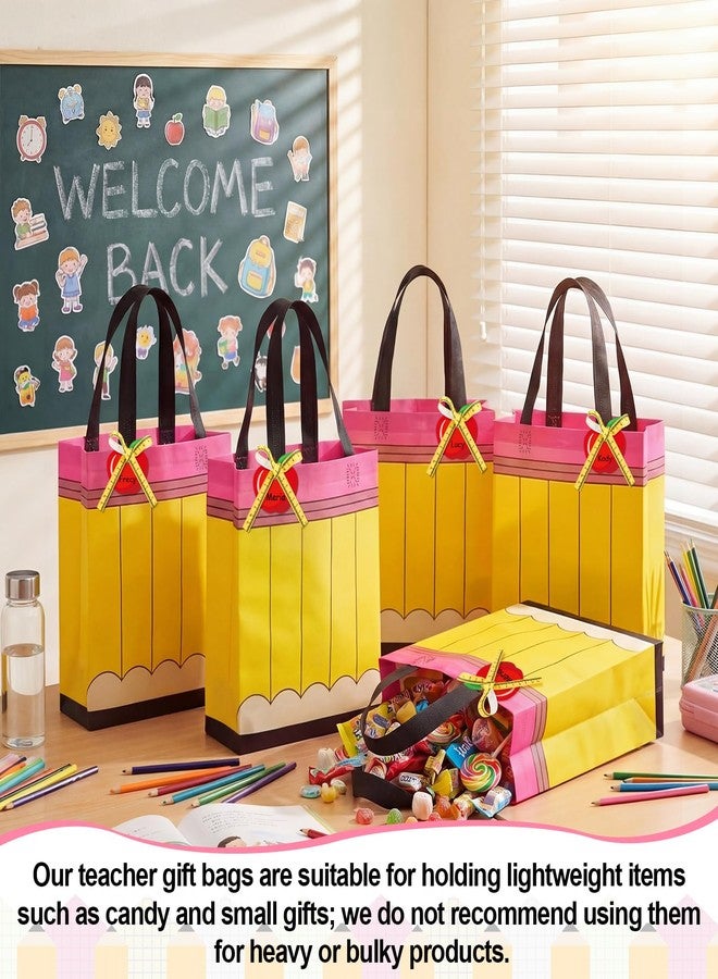Wesnoy 36 Sets Back to School Gift Bags Pencil Student Teacher Gifts Bag First Day of School Composition Notebook Classroom Decor for Kindergarten Preschool Welcome Back Party Favors - Image 3