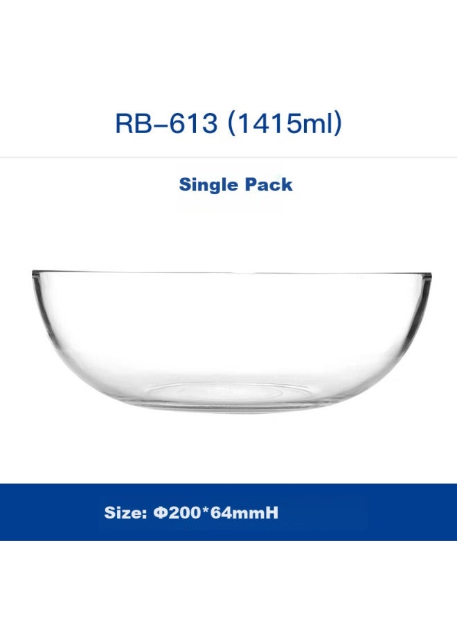 Glasslock Thickened Noodle Bowl Soup Bowl Large Capacity Instant Noodle Bowl Salad Bowl Large Glass Bowl Korean Import 1415ml - Image 1