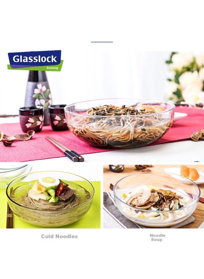 Glasslock Thickened Noodle Bowl Soup Bowl Large Capacity Instant Noodle Bowl Salad Bowl Large Glass Bowl Korean Import 1415ml - Image 3