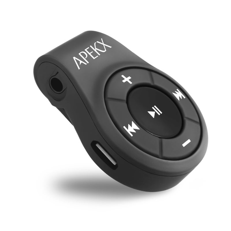 APEKX Clip Bluetooth Audio Adapter for Headphones, Headset, Speaker, Wireless Receiver with MIC for Hands-Released Call and Music - Image 1