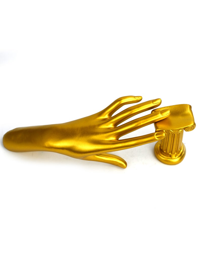 Generic - Gold hand jewellery organizer stand, Bracelet holder jewelry stand, bracelet organizer for showcase the jewlery, watch stand to display watches, ring holder display stand for organizing Rings, Ring st - Image 1