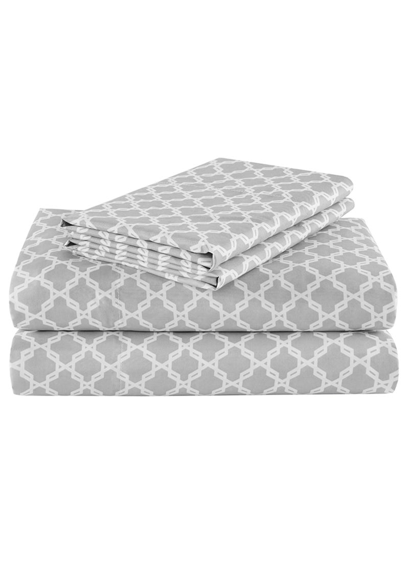 Comfort Spaces Comfort Spaces Coolmax Moisture Wicking Sheet Set Soft Fade Resistant All Elastic Deep Pocket Fits Up to 16 Mattress  Warm Weather Cooling Sheets for Night Sweats Full Charcoal 4 Piece 