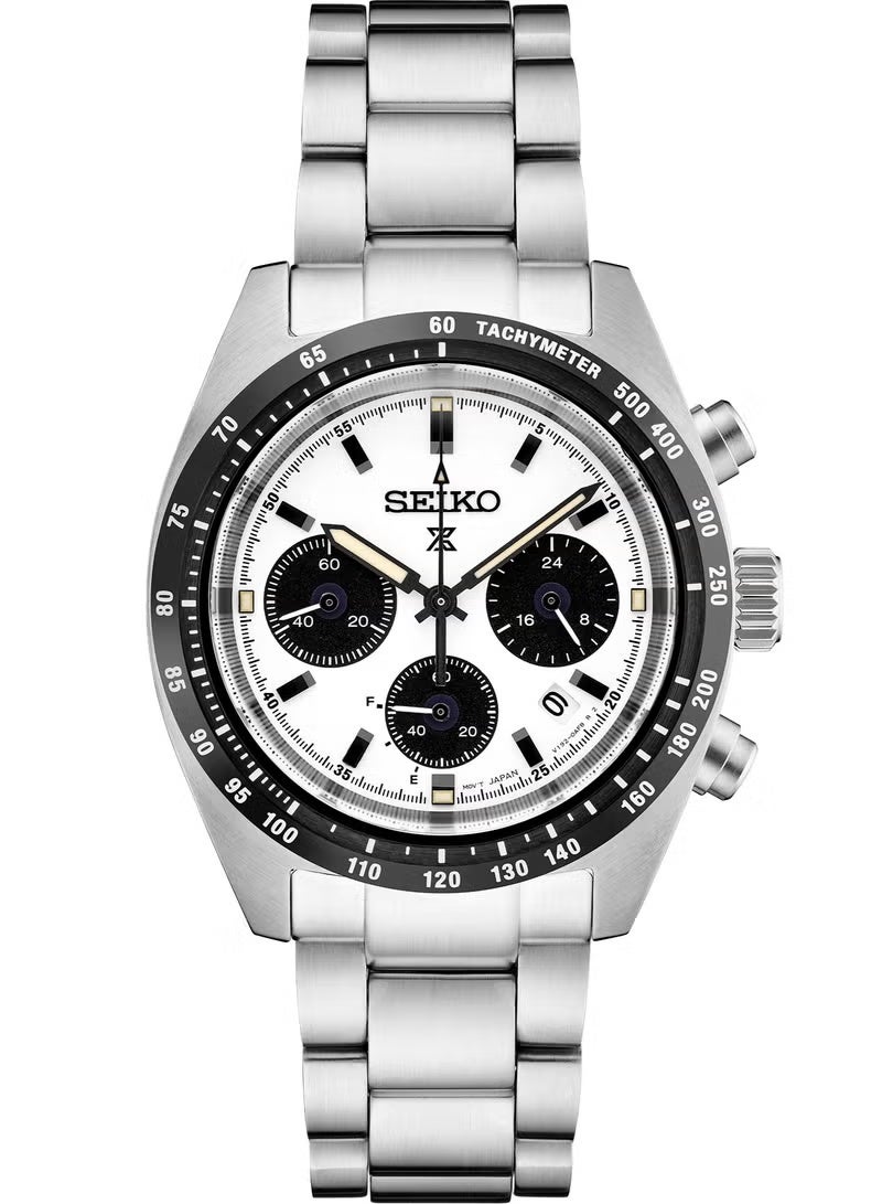 سيكو ساعة بروسبكس سبيدتايمر SSC813P1 للرجال، كرونوغراف تعمل بالطاقة الشمسية، ميناء باندا، علبة 39 مم، مقاومة للماء حتى 100 متر - Image 1