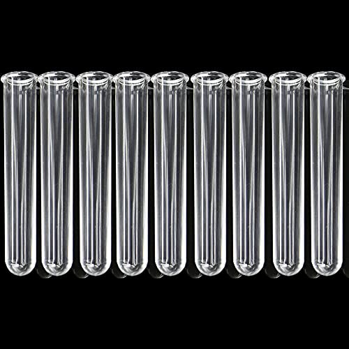 KEY LIFE 9Pcs Clear Test Tubes for Plant Propagation Station Hydroponic/Flowers for Home Office Desktop Decoration(Test Tube) - Image 1