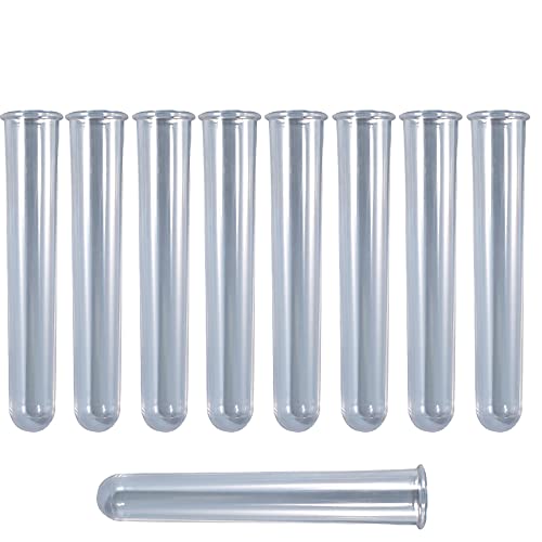KEY LIFE 9Pcs Clear Test Tubes for Plant Propagation Station Hydroponic/Flowers for Home Office Desktop Decoration(Test Tube) - Image 3