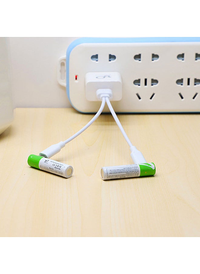 Generic - Type-C Port Rechargeable AAA Lithium Battery 1.5V Battery 750mWh High Capacity Constant Voltage Quick Recharge Environmental Friendly Utility Reusable Battery for Password Lock - Image 1