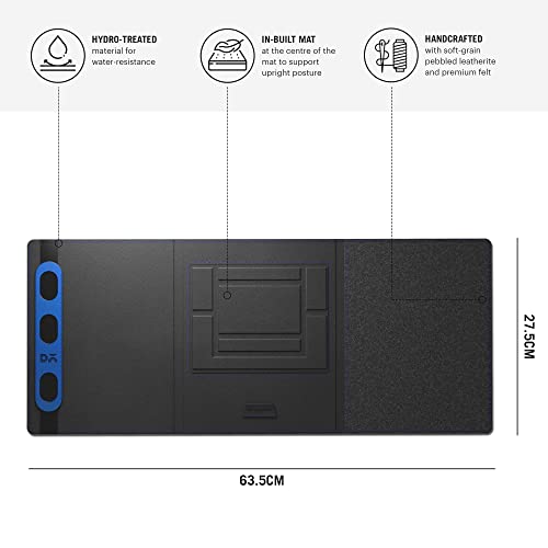 DailyObjects Morph Foldable Desk Mat with Laptop Stand | Large Premium Vegan Leather | Work from Home Solution for Laptop Keyboard and Mouse| Anti-Skid| Anti-Slip| Water Resistant, Scratch Resistant - Image 3