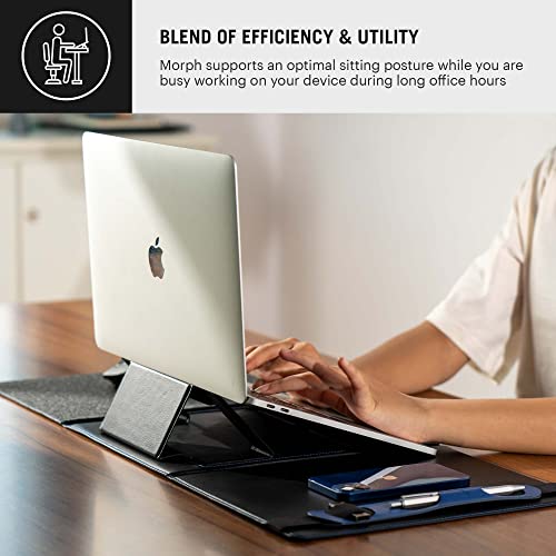 DailyObjects Morph Foldable Desk Mat with Laptop Stand | Large Premium Vegan Leather | Work from Home Solution for Laptop Keyboard and Mouse| Anti-Skid| Anti-Slip| Water Resistant, Scratch Resistant - Image 5