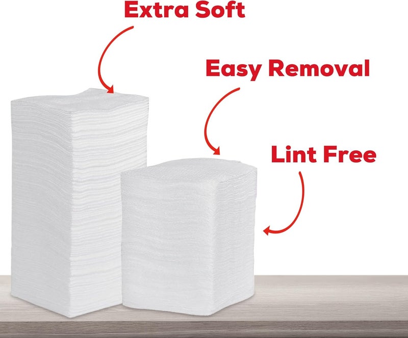 HEALQU 1000 Gauze Pads 2x2  Soft NonWoven 4Ply for Tooth Extractions and Dental Procedures  NonSterile Square Sponges for First Aid Surgical  Wound Dressing 5 Packs of 200 - Image 4