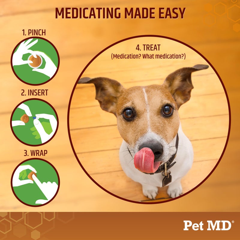 Pet MD Wrap A Pill Peanut Butter Flavored Pill Paste for Dogs - Make a Pocket to Hide Pills and Medication for Pets - 59 Servings - Image 3