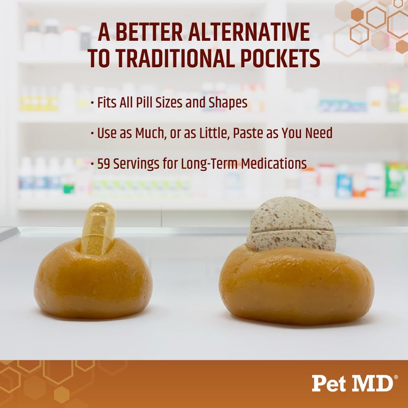 Pet MD Wrap A Pill Peanut Butter Flavored Pill Paste for Dogs - Make a Pocket to Hide Pills and Medication for Pets - 59 Servings - Image 4