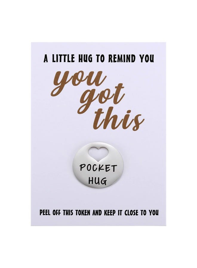MIXJOY You Got This Pocket Hug Token & Greeting Card for Friends Family, Think of You Missing You Gift, Positivity Cheer Up Gift for Him Her, Sengding a Hug Gifts - Image 1