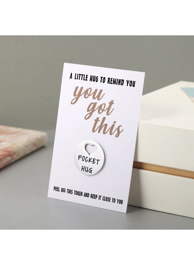 MIXJOY You Got This Pocket Hug Token & Greeting Card for Friends Family, Think of You Missing You Gift, Positivity Cheer Up Gift for Him Her, Sengding a Hug Gifts - Image 5