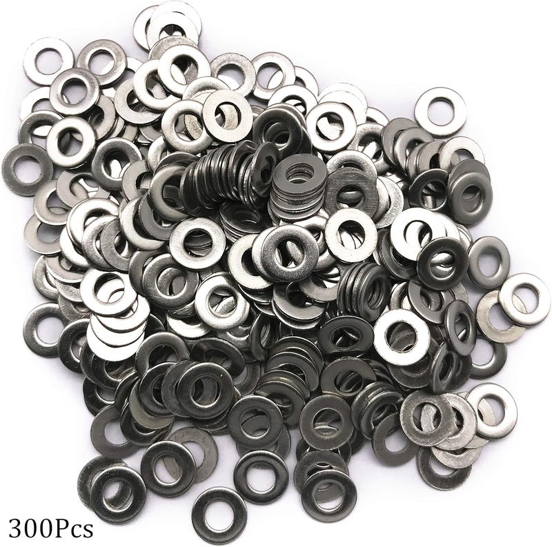NACX M4 Flat Washer, 304 Stainless Steel, 4mm ID, 9mm OD, 0.8mm Thickness, Plain Finish, for Bolt and Screw (Pack of 300) - Image 3