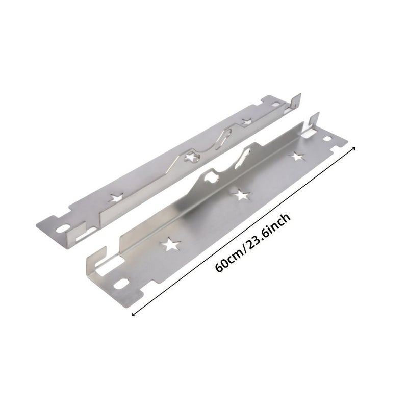 2pcs Stainless Steel Advanced Wheel Alignment Tools With Suspension Holes Includes Two 118.11 Inch Tape Measure And Pair Of Silvery Toe Alignment Plates - Image 2