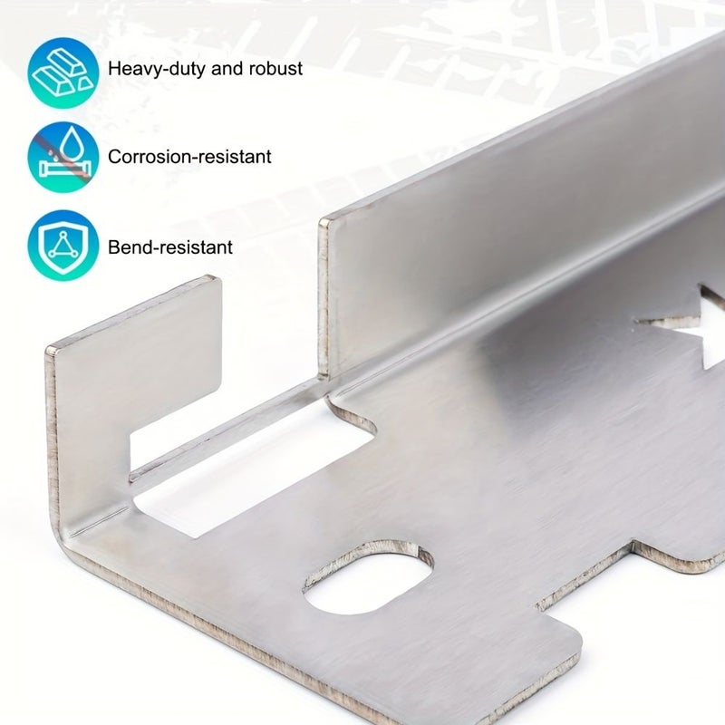 2pcs Stainless Steel Advanced Wheel Alignment Tools With Suspension Holes Includes Two 118.11 Inch Tape Measure And Pair Of Silvery Toe Alignment Plates - Image 5