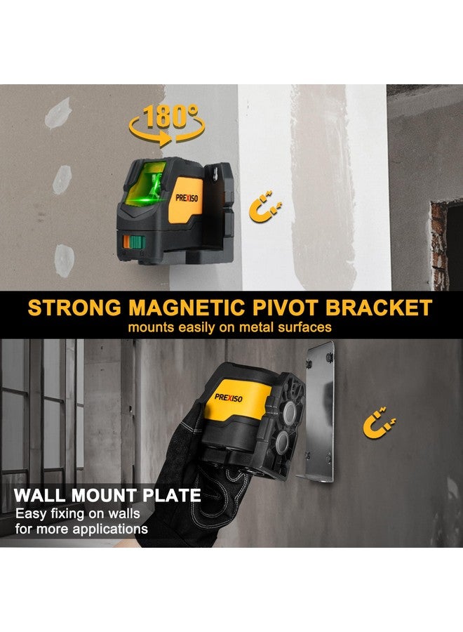 Prexiso PREXISO Laser Level with Tripod, IP54 Professional 150° Wide Angle Laser Level Self Leveling - 2 Brightness Adjustment 100Ft Cross Laser Line Tool for Construction, Ceiling Alignment, Floor Tile  - Image 4