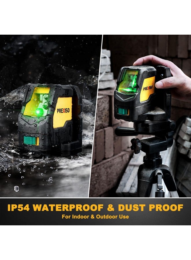 Prexiso PREXISO Laser Level with Tripod, IP54 Professional 150° Wide Angle Laser Level Self Leveling - 2 Brightness Adjustment 100Ft Cross Laser Line Tool for Construction, Ceiling Alignment, Floor Tile  - Image 5