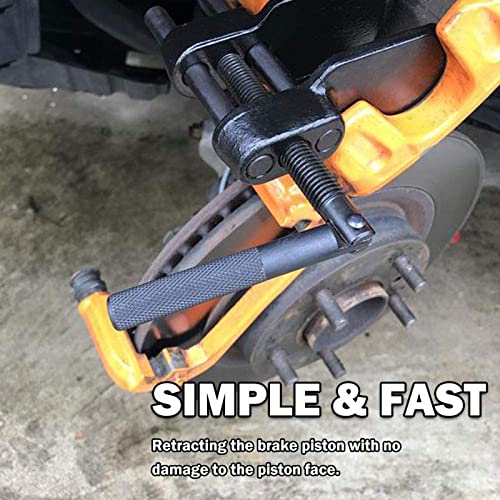 RULLINE Heavy Duty Brake Caliper Press Tool Disc Brake Pad Spreader Piston Compressor Tool Universal Fit compatible with Car Motorcycle - Image 2
