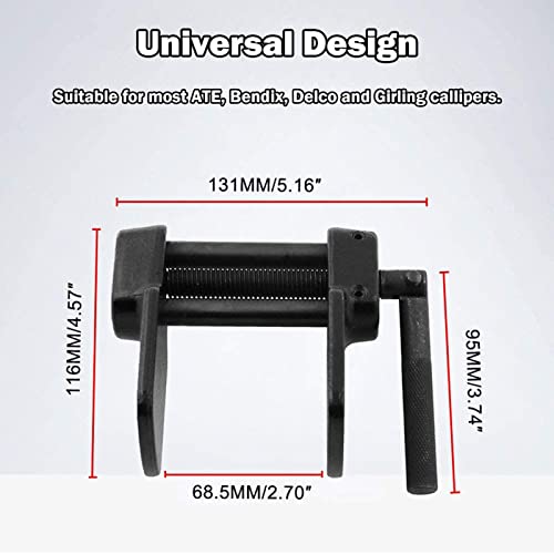 RULLINE Heavy Duty Brake Caliper Press Tool Disc Brake Pad Spreader Piston Compressor Tool Universal Fit compatible with Car Motorcycle - Image 5