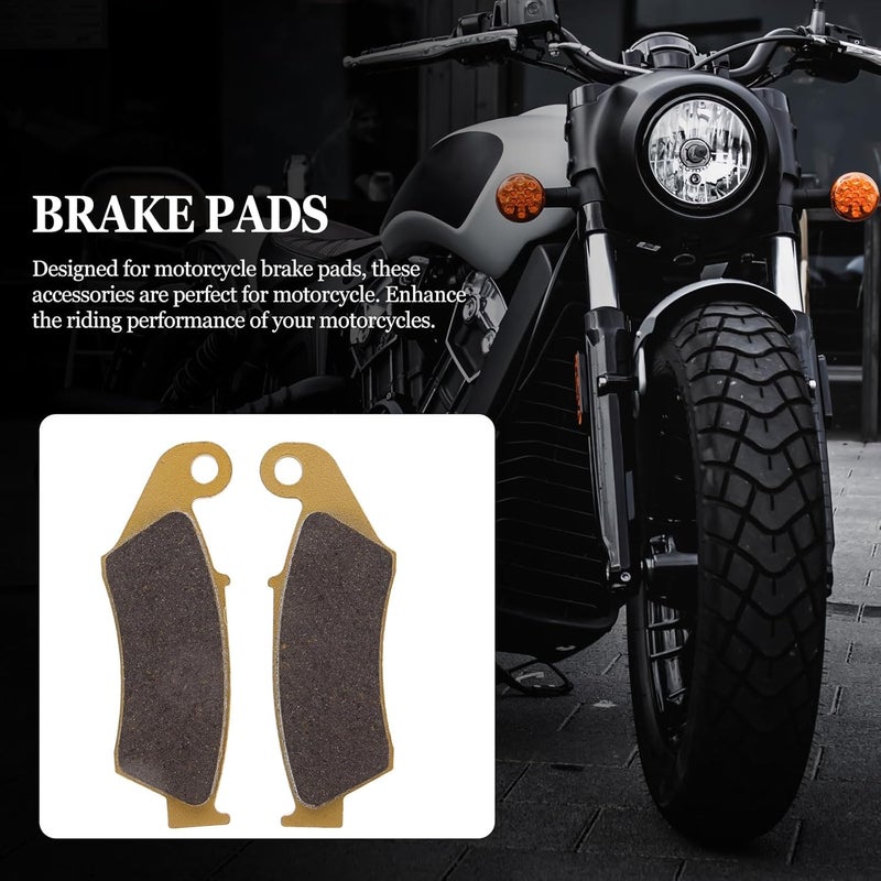 Replacement Motorcycle Brake Pads Front for 125/250/400 Wr250/426/450 Off-road Dirt Bike, 2pcs Friction Brake Parts for Atv and Motorcycle Braking - Image 4