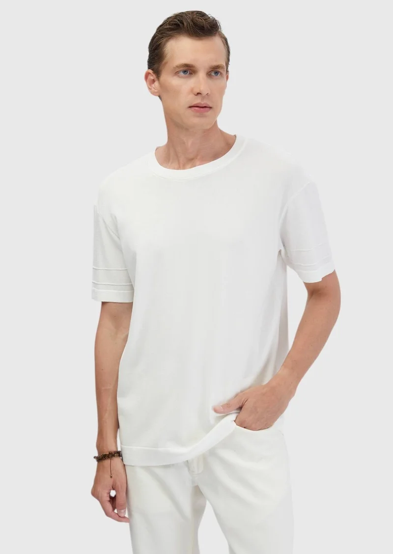 RAMSEY Ecru Knitwear