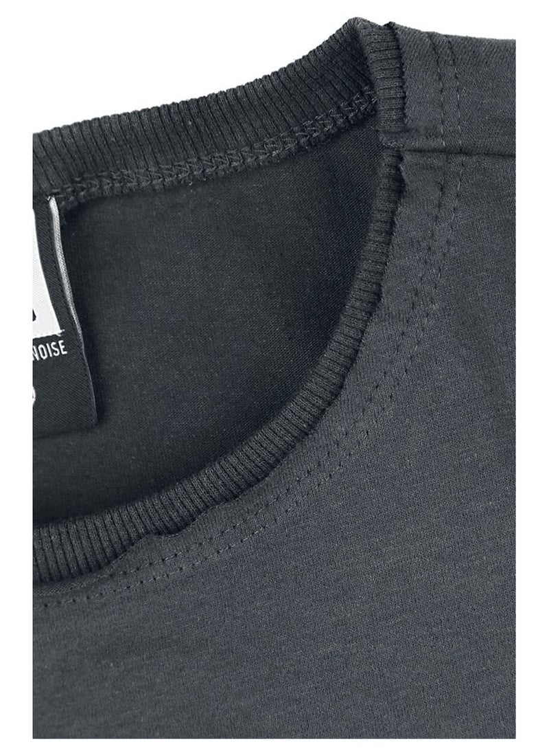 AMPLIFIED - The Rolling Stones Vintage Logo T-Shirt Charcoal Grey - Image 1