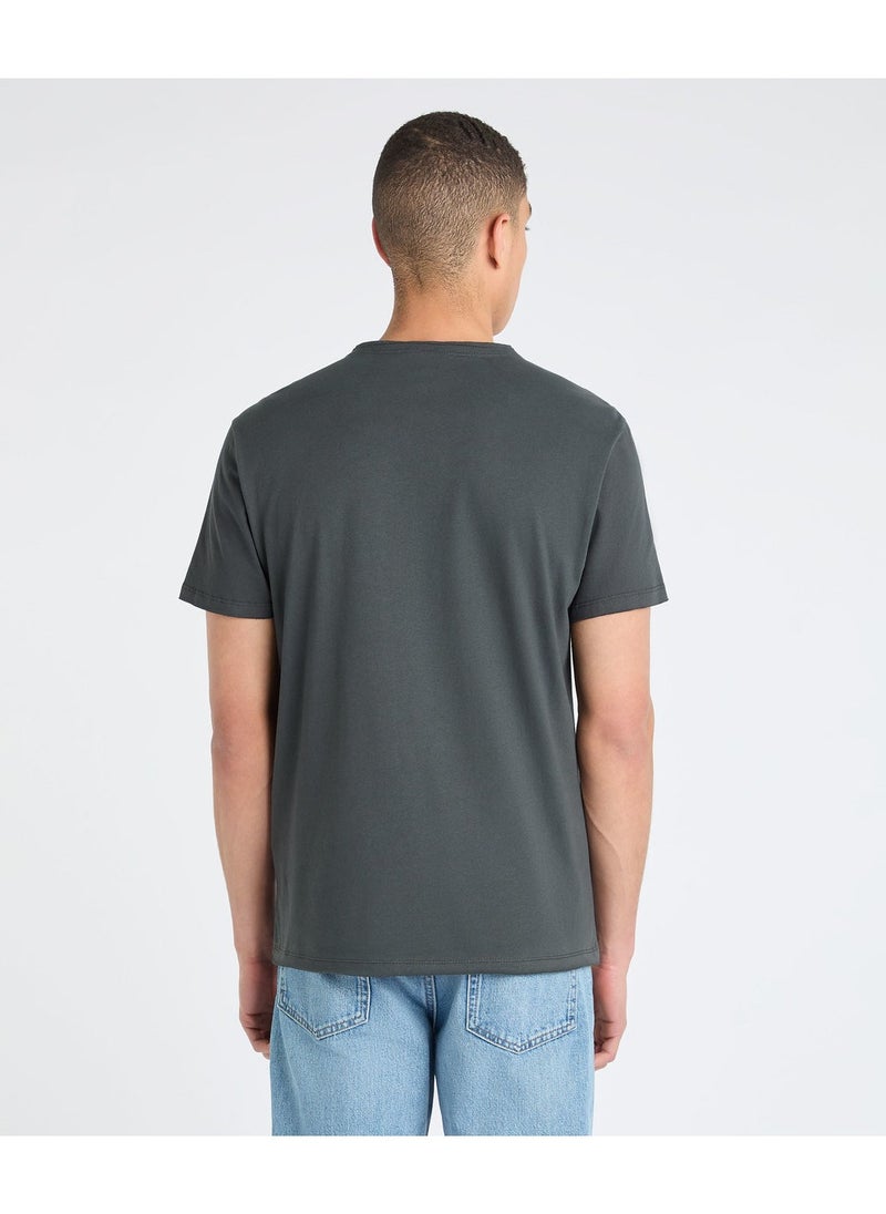 AMPLIFIED - The Rolling Stones Vintage Logo T-Shirt Charcoal Grey - Image 1