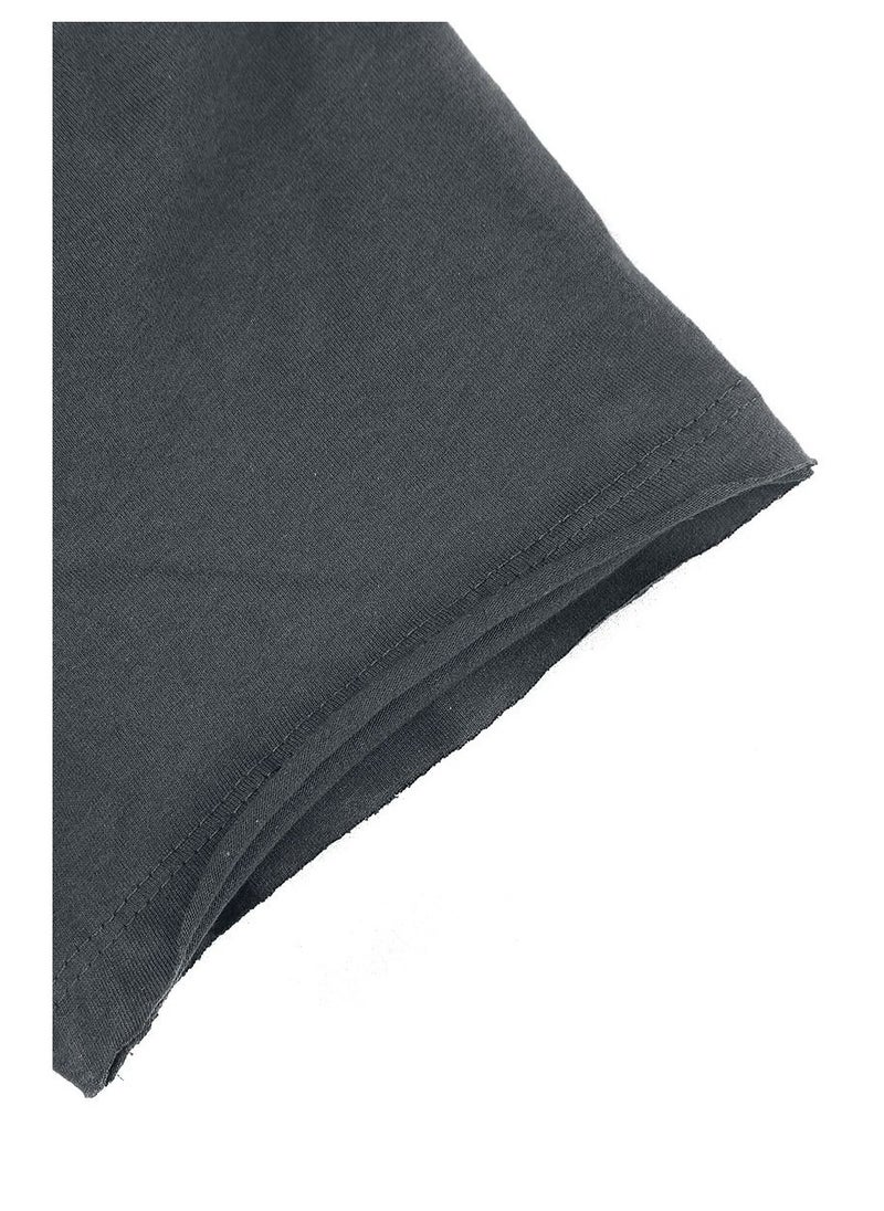 AMPLIFIED - The Rolling Stones Vintage Logo T-Shirt Charcoal Grey - Image 1