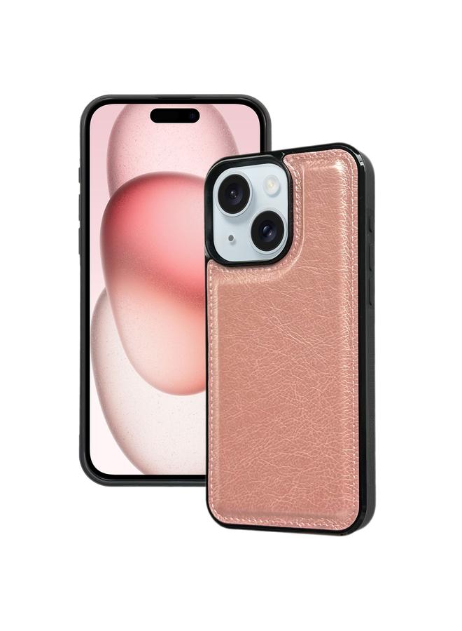 S-TOP Case For iPhone 15 Cowhide Texture Back Cover Phone Case - Image 1