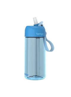 Kids Water Bottle - Leak-Proof, Durable Tritan, Bpa-Free 15 Oz. Cup For Kids/Toddlers Ages 3+ - Flip-Up Straw & Dishwasher Safe For School, Sports, Daycare & Camp (Blue)