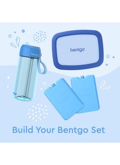 بنتجو زجاجة مياه Bentgo للأطفال - مقاومة للتسرب، مصنوعة من مادة تريتان متينة وخالية من مادة BPA، سعة 15 أونصة للأطفال/الأطفال الصغار من سن 3 سنوات فما فوق - آمنة للاستخدام في غسالة الأطباق وقشة قابلة للقلب للمدرسة والرياضة ودور الحضانة والمخيمات (أزرق)  - Image 5