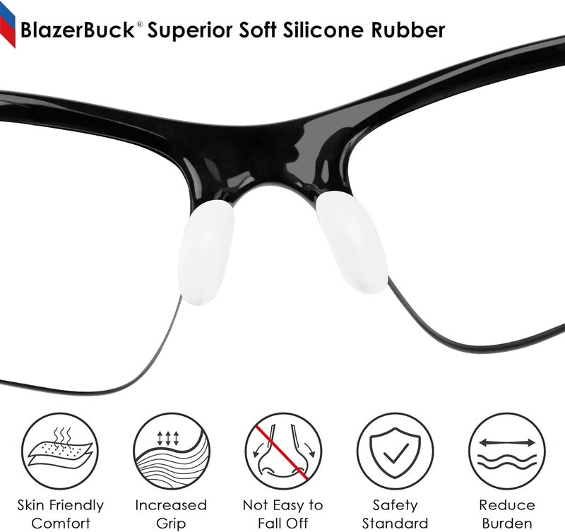BLAZERBUCK Replacement Nose Pads Nose Piece for Oakley Flak 2.0/Flak 2.0 XL/Flak 2.0 Asian Fit/Flak XS/Flak XXS Sunglasses - Image 3