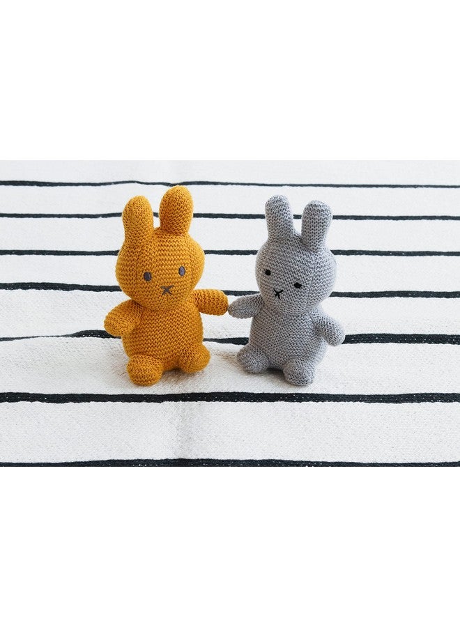 Pluchi Cotton Knitted Grey Bobby Bunny Soft Toy for Babies & Kids 19cm x 13cm - Image 5