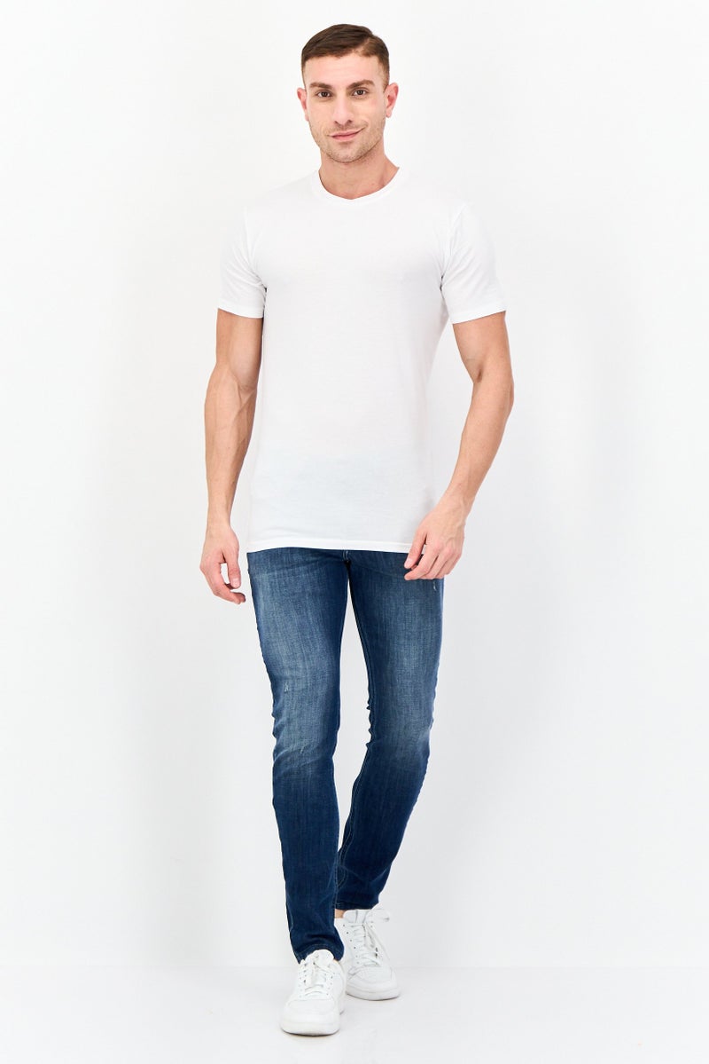 Tommy John Men 2 Pack Crew Neck Short Sleeve Plain Under Shirt, White - Image 4