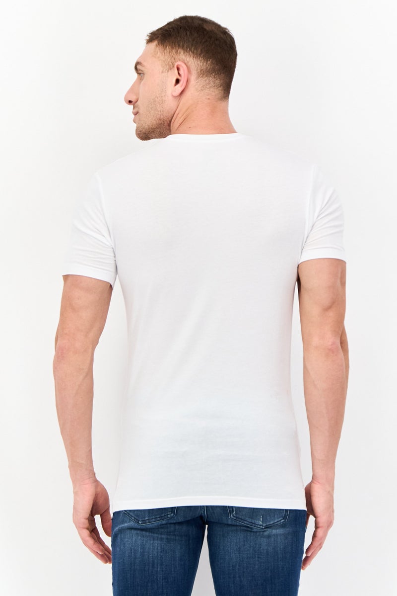 Tommy John Men 2 Pack Crew Neck Short Sleeve Plain Under Shirt, White - Image 3